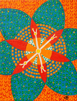 summer sundial painting image copywrite 2010 carolyn goodenough